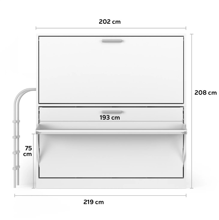 Multimo Smart klappbares Etagenbett Multimo Smart klappbares Etagenbett